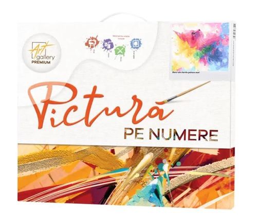 cumpără Tablou pe numere Art Gallery EX8610 Motan in ceata multicolora 30x40cm în Chișinău 