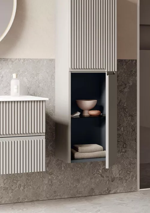 купить Шкаф-пенал Orka Moonlight 40 Grey matt в Кишинёве 