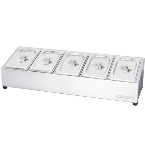 купить Оборудование кухонное профессиональное Cozze 90325 statie topping Topping Station 5 Compartimente в Кишинёве 