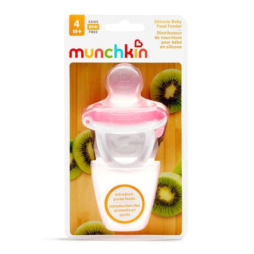 Детский пищевой фидер Munchkin из силикона Розовый 