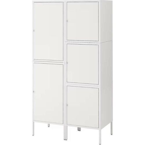 cumpără Dulap de birou Ikea Hallan cu 5 usi 90x47x167 (Alb) în Chișinău 