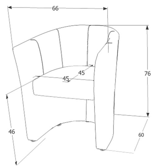 купить Кресло Signal TM-1 (Cream/Wenge) в Кишинёве 