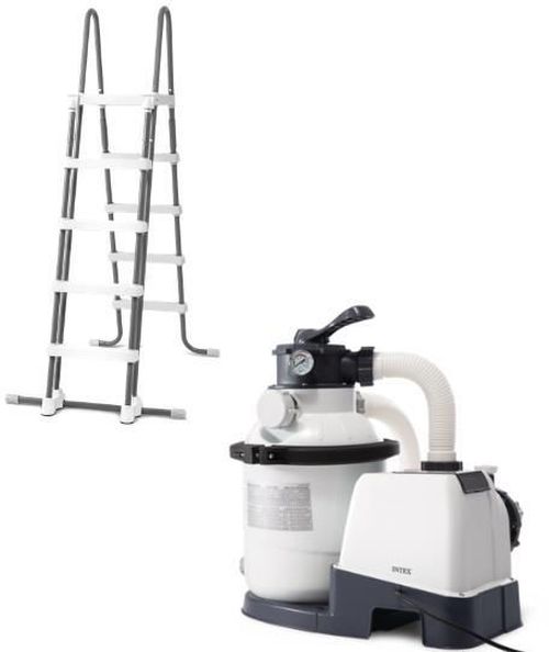 cumpără Piscină cu cadru Intex 26396 Graphite Gray Panel 400x300x124cm, 10091L, cadru metalic în Chișinău 