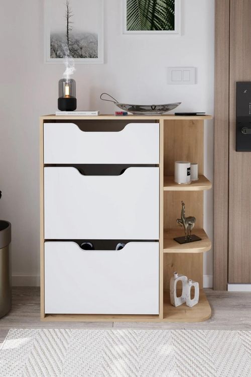 cumpără Raft pentru încălțăminte Bofigo 18-35-41 Oak/White în Chișinău 