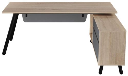 купить Офисный стол Deco Fusion + box incorporat Dreapta 1800x800/1550x400 в Кишинёве 