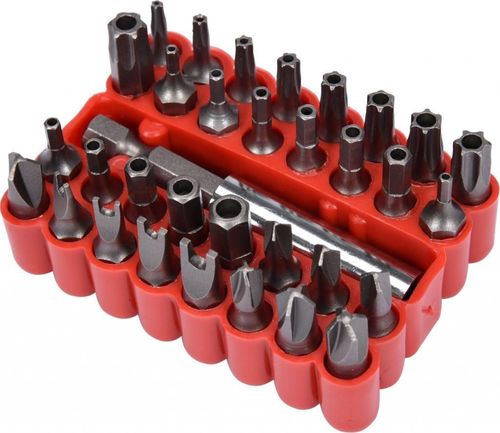 cumpără Set de tubulare, bite, duze JTC JTC-5364 набор бит 1/4" TORX, HEX, SPANNER с магнитным держателем 33 предм. în Chișinău 
