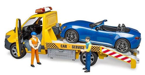 купить Машина Bruder 2675 BD Автомобильный транспорт Mercedes Benz Sprinter с автомобилем, 49497 в Кишинёве 