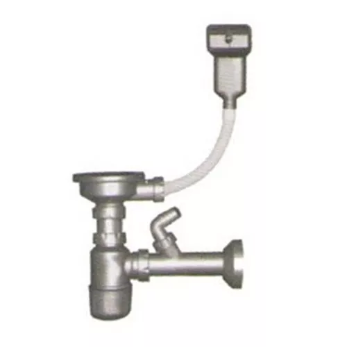 cumpără Sifon pentru chiuvetă bucătărie Asil TSF 11 (BKT), cu scurgere 3 1/2" si cu preaplin de pe blat, în Chișinău 