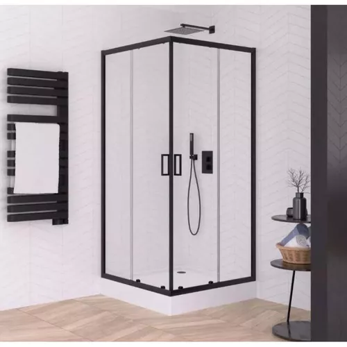 купить Душевая кабина New Trendy Suavia Black Square 90x90x201 ZS-0012 в Кишинёве 