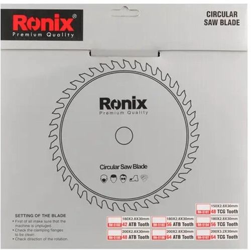 купить Диск отрезной Ronix RH-5106 Pânză circulară lemn ATB 200x64T в Кишинёве 