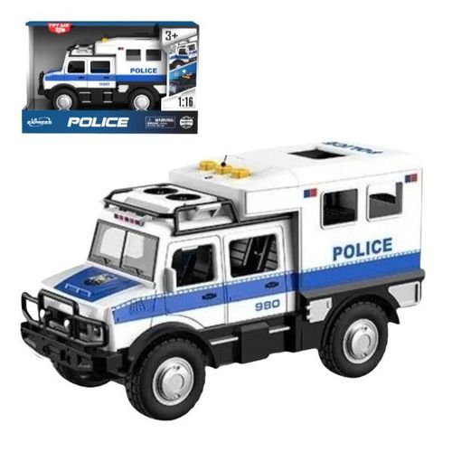 купить Машина Wenyi WY980A 1:16 Jeep de poliție cu inerție (lumini/sunete/uși mobile) в Кишинёве 