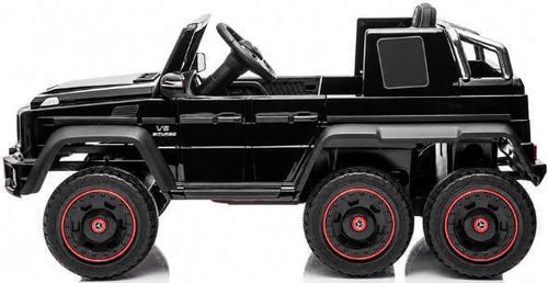 cumpără Mașină electrică pentru copii Kids car 8380036-6R_Black Mercedes-Benz G63 AMG 6×6, 12V10AH, scaune din piele în Chișinău 