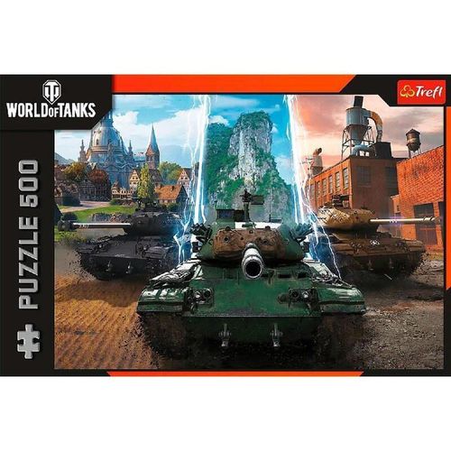 купить Пазл Trefl 375350 Puzzle 500. World of Tanks: E timpul pentru acțiune! в Кишинёве 
