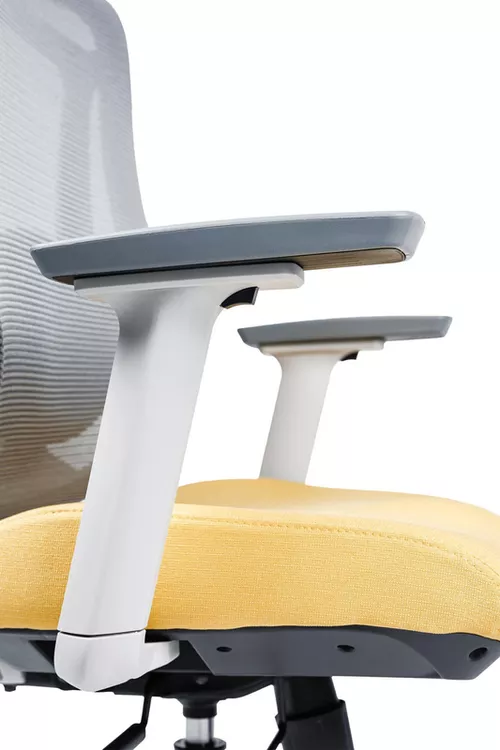 cumpără Fotoliu de birou CUSTÓ Florence, gri - galben în Chișinău 