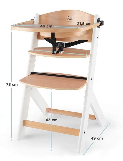 cumpără Scaun de masă KinderKraft ENOCK KHENOC0PWHT0000 white în Chișinău 