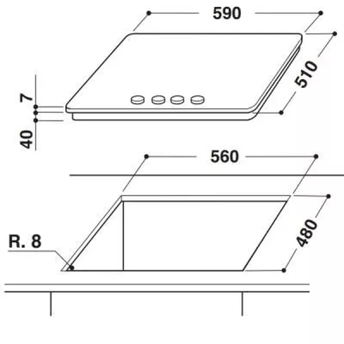 купить Встраиваемая поверхность газовая Whirlpool GMA6422/IX в Кишинёве 