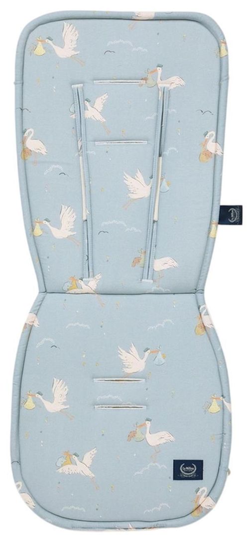 cumpără Accesorii pentru cărucior La Millou Saltea pentru cărucior din bumbac și catifea Multi BEBE MIGNON BLUE în Chișinău 