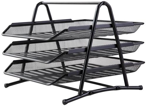 cumpără Suport pentru documente Deli DLE9181 Set 3 tavite suprapozabile Quali metal negru în Chișinău 