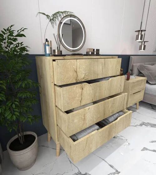 cumpără Comodă Trendy Flora-Sapphire Oak, 78x95x45cm (GTR008148) în Chișinău 