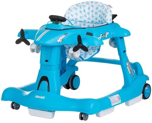 купить Ходунок Chipolino PRAP02403BL Airplane 3 in 1 blue в Кишинёве 