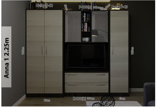 cumpără Dulap Bafimob Standard Стенка Анна 2,25m în Chișinău 