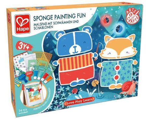 cumpără Set de creație Hape E1067 Set de creativitate Pictură distractivă cu burete în Chișinău 