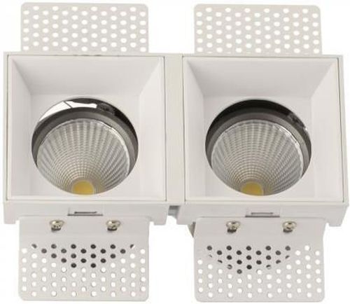 купить Освещение для помещений LED Market Downlight Frameless Square 14W (2x7W), 4000K, D2031, White в Кишинёве 