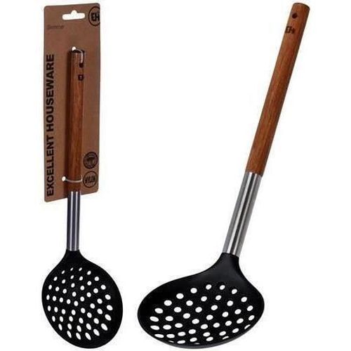 cumpără Polonic de bucătărie Excellent Houseware 11039 Шумовка 34сm, нейлон, деревянная ручка în Chișinău 