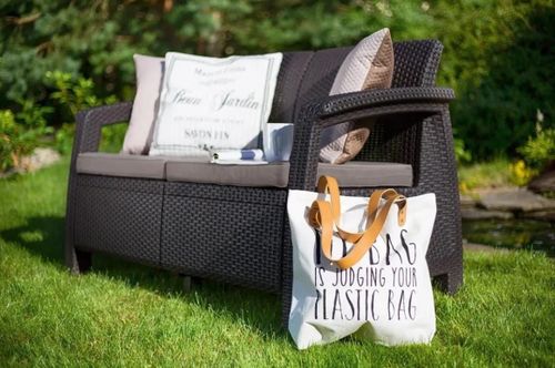 cumpără Mobilier pentru grădină Keter Corfu II Love Seat Max Brown/Oat (258947) în Chișinău 