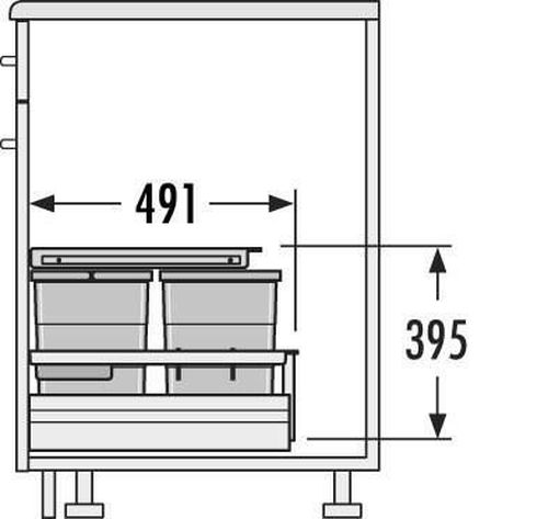 cumpără Feronerie pentru mobilă Hailo 3620811 Separato K 600 20/20 în Chișinău 