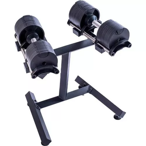 cumpără Ganteră LivePro 41152 Set gantere adjustable Dumbbells With Rack 20kg, LP8006/20/BK în Chișinău 