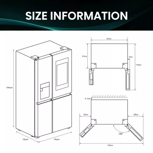 купить Холодильник SideBySide Hisense RS9P628GPFE в Кишинёве 