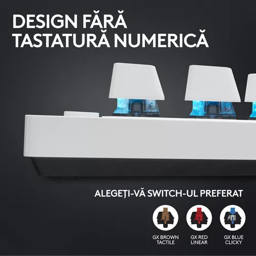 cumpără Tastatură gaming Logitech G PRO X TKL LIGHTSPEED Gaming White în Chișinău 