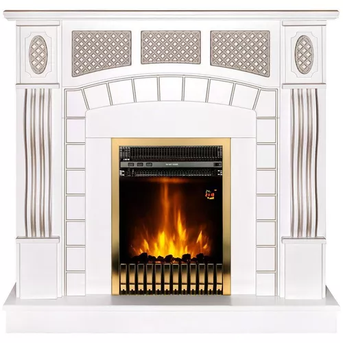 купить Камин электрический ArtFlame Amsterdam white & Gala gold в Кишинёве 