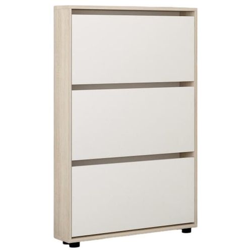 купить Полка для обуви Mobildor-Lux Leo Slim 60x16x125H cm Sonoma/White в Кишинёве 