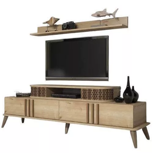 cumpără Comodă TV Trendy Eylul, Stejar 168x51x39cm în Chișinău 