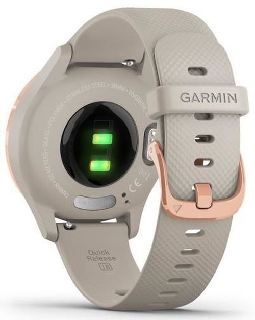 купить Смарт часы Garmin vivomove 3S, S/E EU, Rose Gold, Light Sand, Silicone в Кишинёве 