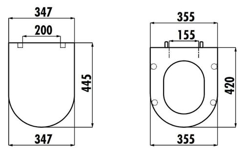 купить Сиденье для унитаза Creavit KC0103.03.0000E Vitroya,Terra capac WC в Кишинёве 
