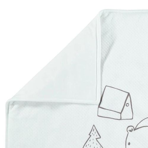 cumpără Lenjerie de pat pentru copii Premaman PCHTEO-BLA-UNQ Paturica Jersey Forest Animals, 80x80cm în Chișinău 