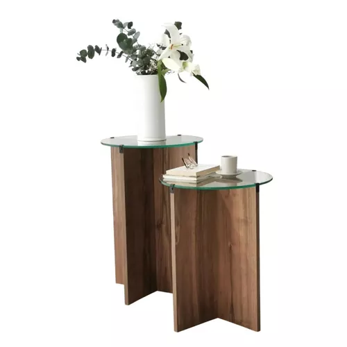 cumpără Măsuţă cafea Trendy Crin-Nuc (2 bucăți) în Chișinău 