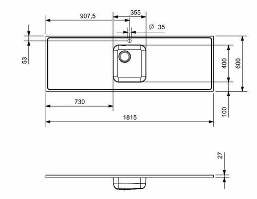 cumpără Chiuvetă bucătărie Reginox R36198 1815x600mm în Chișinău 