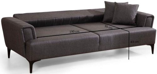 купить Диван Trendy Hamlet Gri inchis (3 locuri) в Кишинёве 