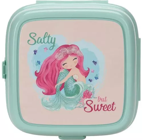 купить Контейнер для хранения пищи Excellent Houseware 26495 Ланч-бокс с отделениями и вилкой 14.5x14.5x9.5cm в Кишинёве 