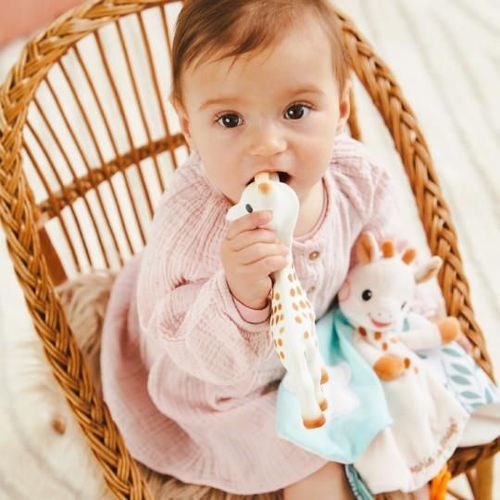 cumpără Jucărie de pluș Sophie la Girafe 850806 Set Girafa Sophie + jucarie doudou Sophie în Chișinău 