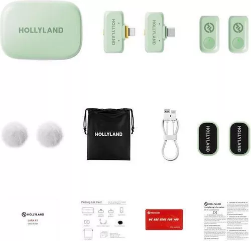 купить Микрофон Hollyland Lark A1 Combo (Mint Green) в Кишинёве 