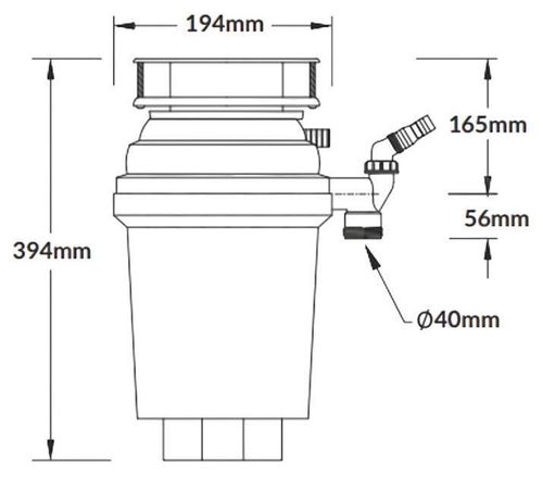 купить Измельчитель пищевых отходов McAlpine 70097 Perfect Grind 1.07 L WDU-3ASEU-POL в Кишинёве 