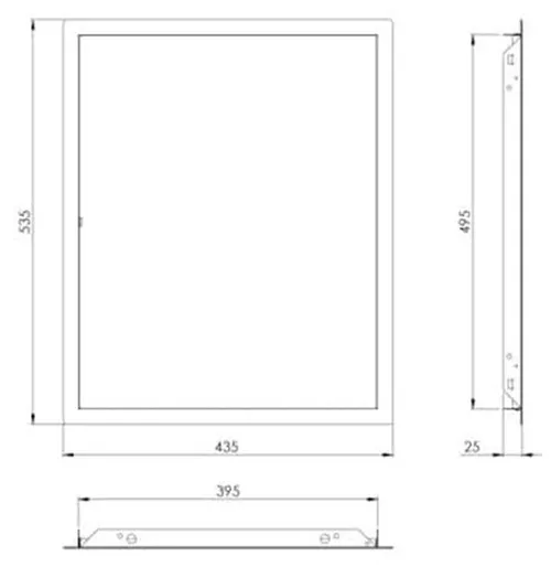 купить Аксессуар для климатической техники Europlast 7504662 Ecran de inspecție, metal, 400x500mm (RLM4050) в Кишинёве 