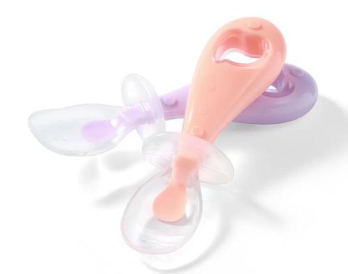 купить Посуда для кормления BabyOno 0784/01 Lingura de silicon 2 buc. в Кишинёве 