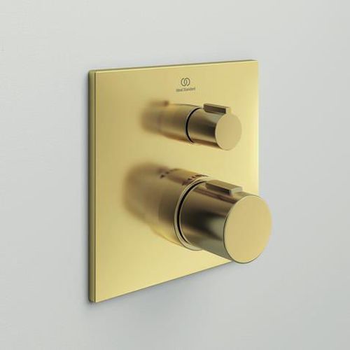 cumpără Baterie de duș Ideal Standard CERATHERM C100 Brushed Gold A6956A2 în Chișinău 