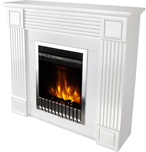 купить Камин электрический ArtFlame Nexor & Gala Silver, 950x1000x270mm, Alb в Кишинёве 